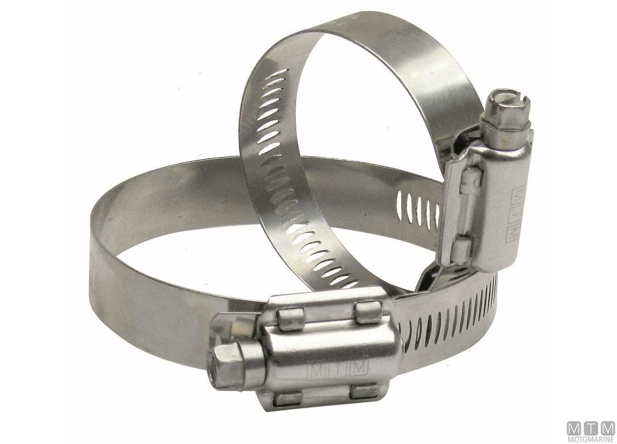 Hi Torque hose clamp 46-70 stainless steel - original photo Motomarine Srl