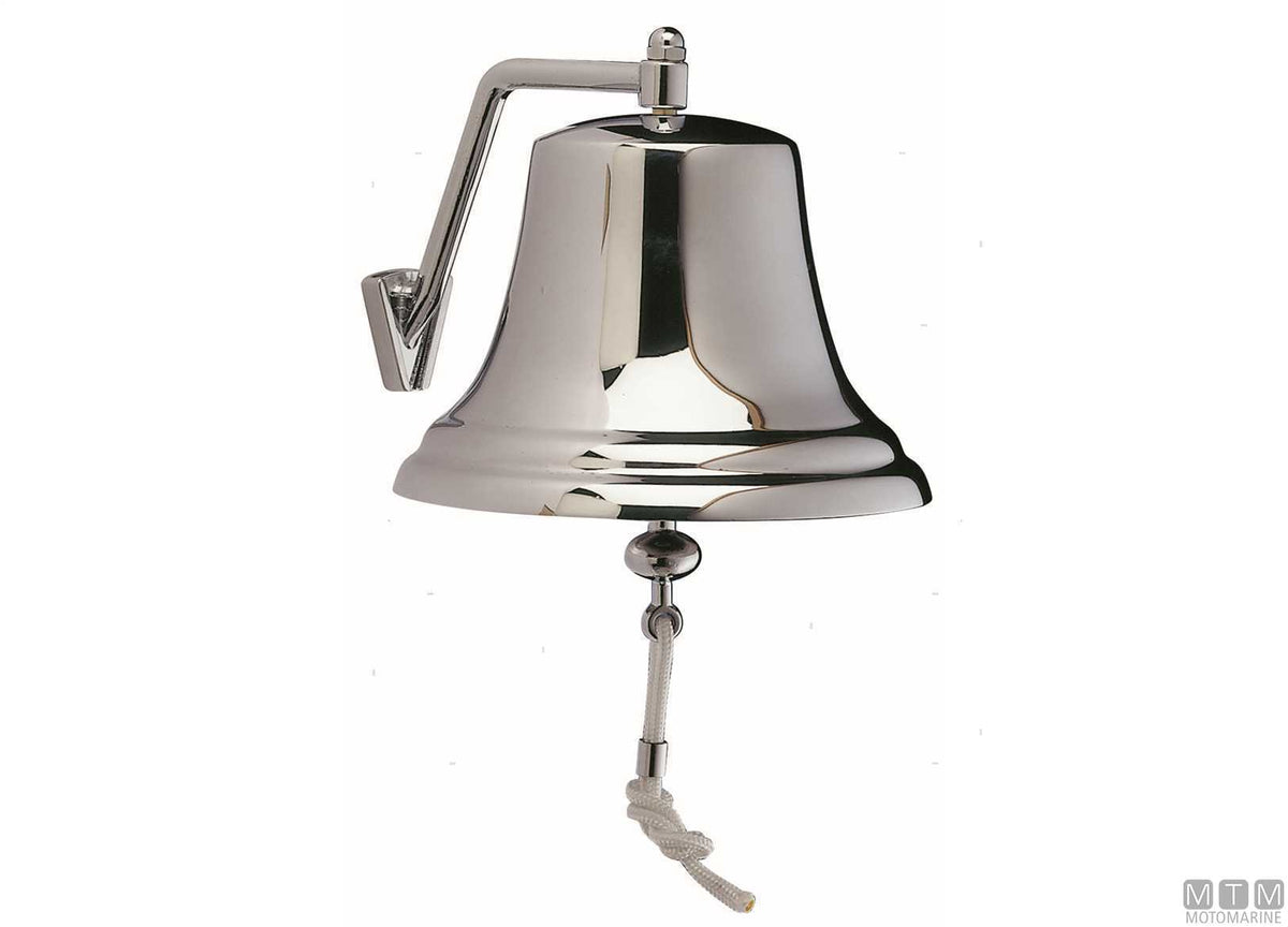 R.I.NA. Certified Bell Ø210 mm in Polished Brass - original photo Motomarine Srl