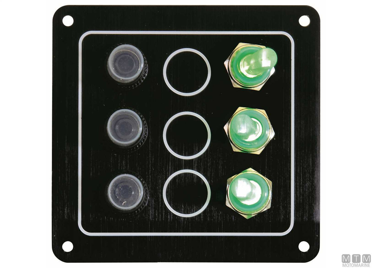 Ghost panel, 3 positions, 100x90 mm - original photo Motomarine Srl