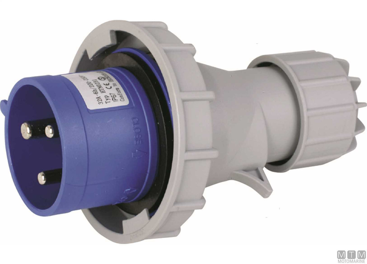 CE socket IP67 230V 32A - original photo Motomarine Srl