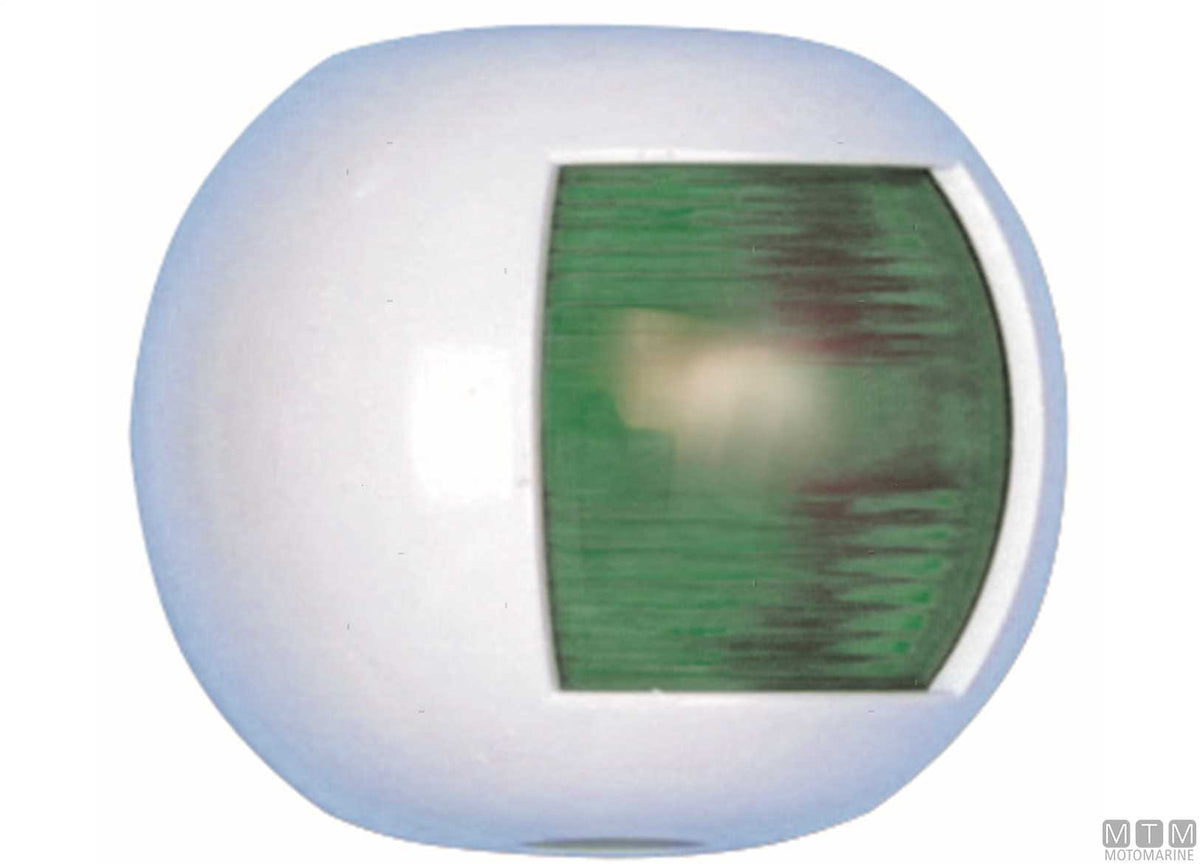 Red side navigation light Midi Flat white - original photo Motomarine Srl