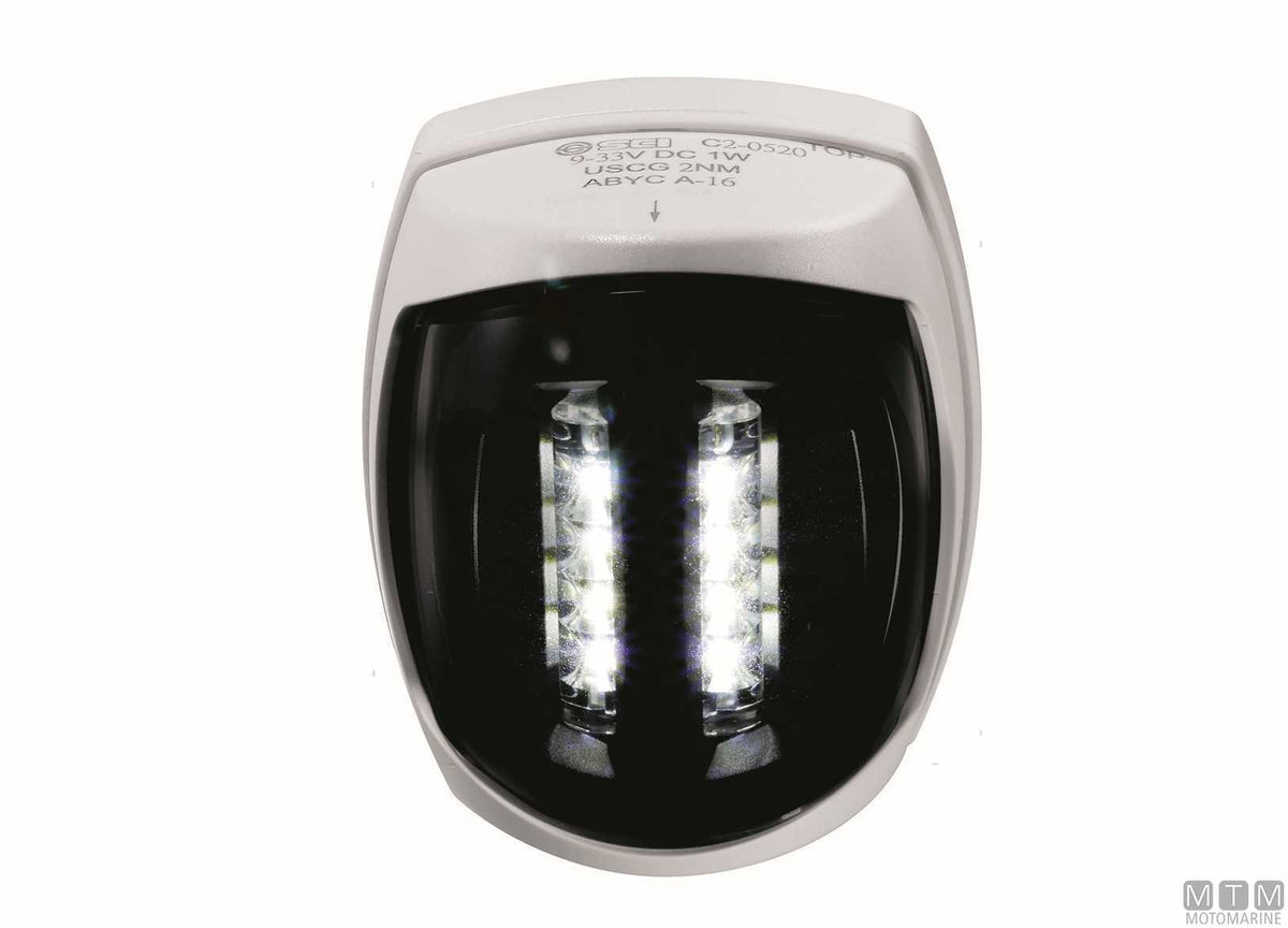 LED combined navigation light, red/green, Sirius, white - original photo Motomarine Srl