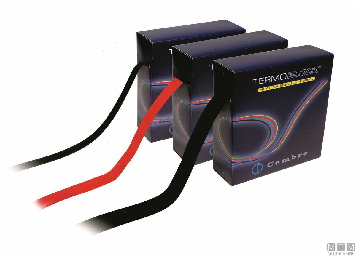 Termoblock red heat-shrink sleeve 6.4-12.7 mm 10 m - original photo Motomarine Srl