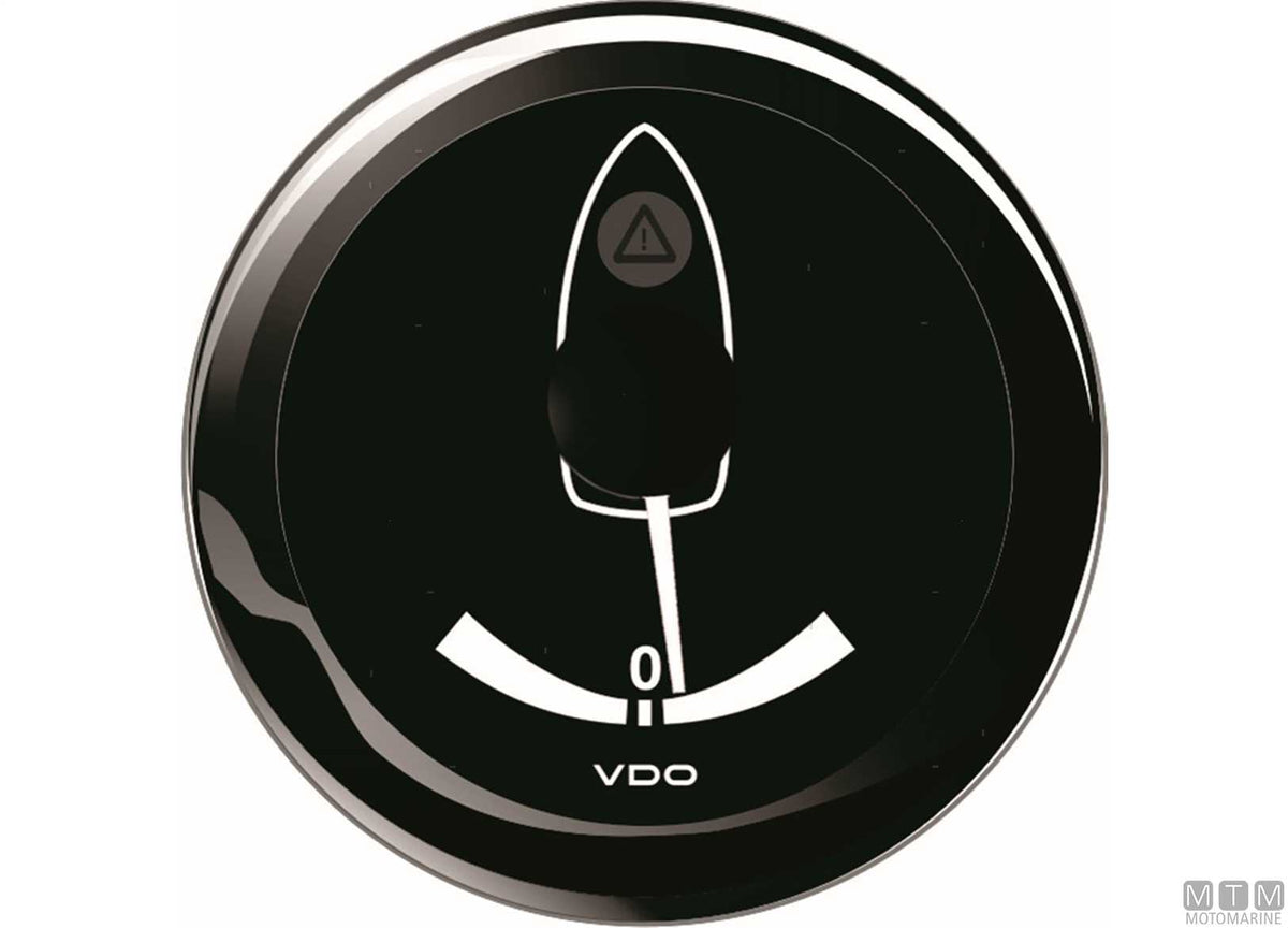 VDO voltmeter 16-32V black - original photo Motomarine Srl