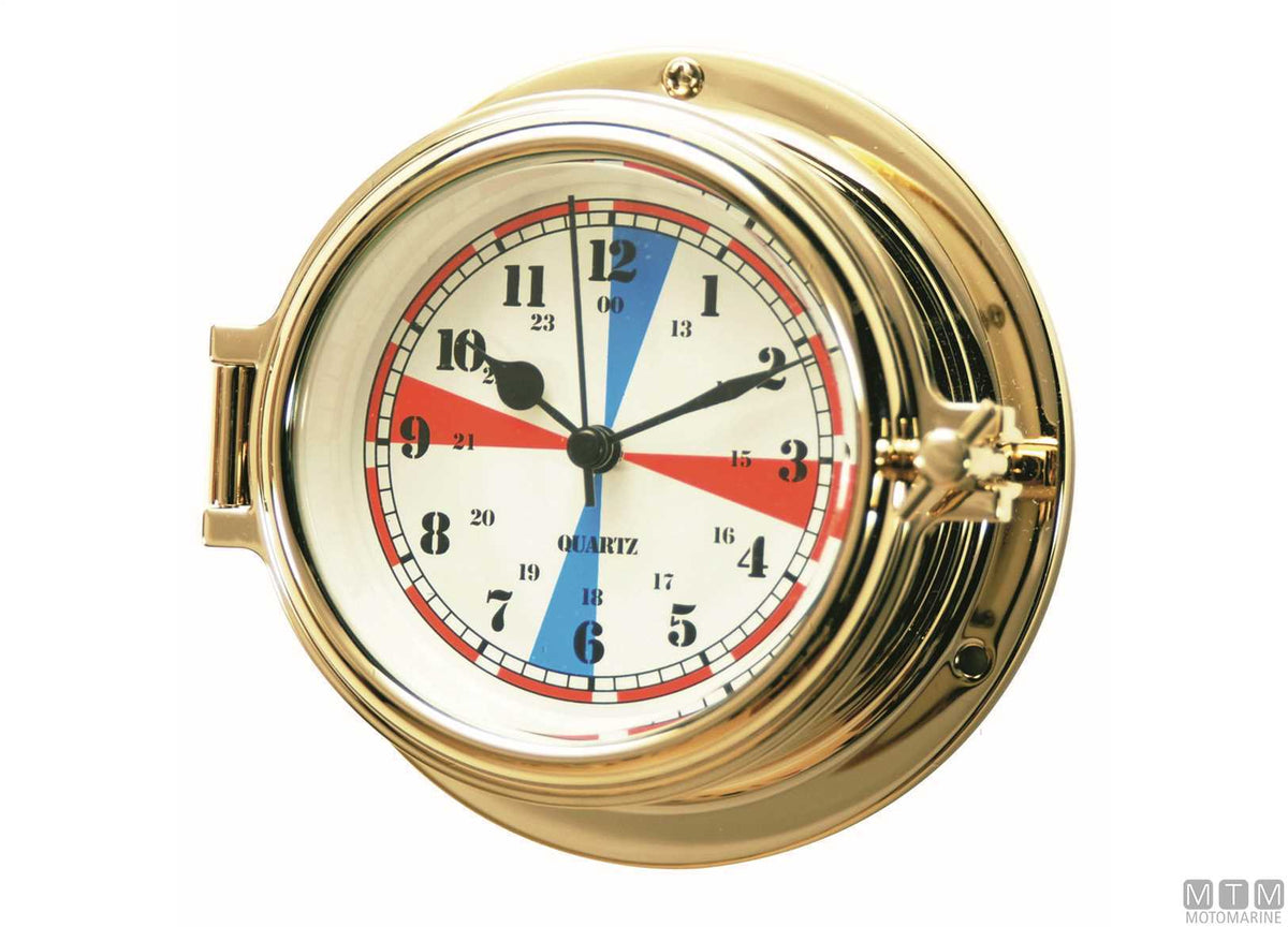 Classic barometer Ø120 mm, polished brass case - original photo Motomarine Srl