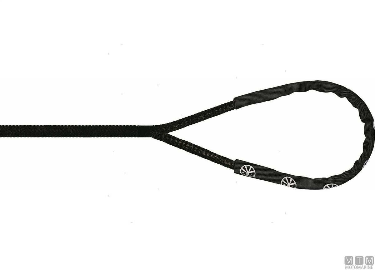 Liros Handy-Elastic black mooring line with 40 cm eye splice Ø18 mm 10 m - original photo Motomarine Srl