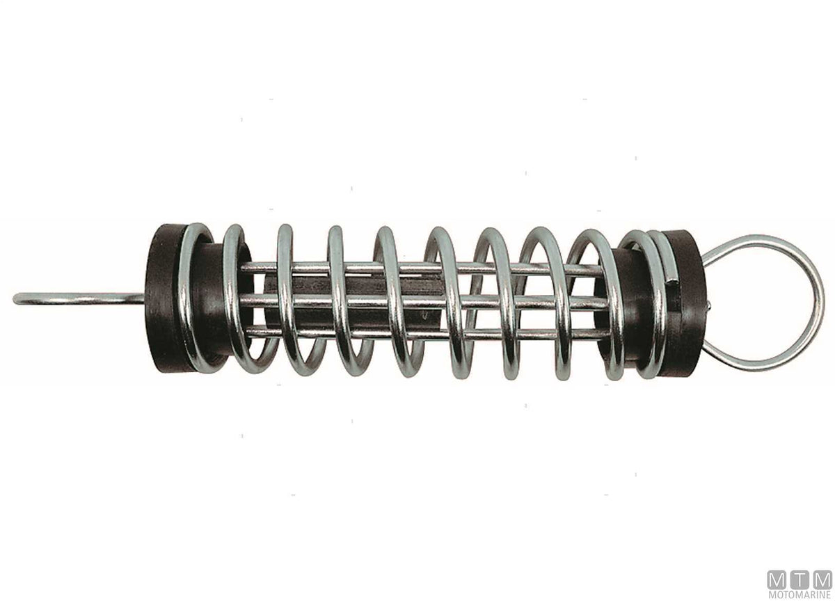 Anti-squeak mooring spring stainless steel and rubber L300 Ø5 mm - original photo Motomarine Srl