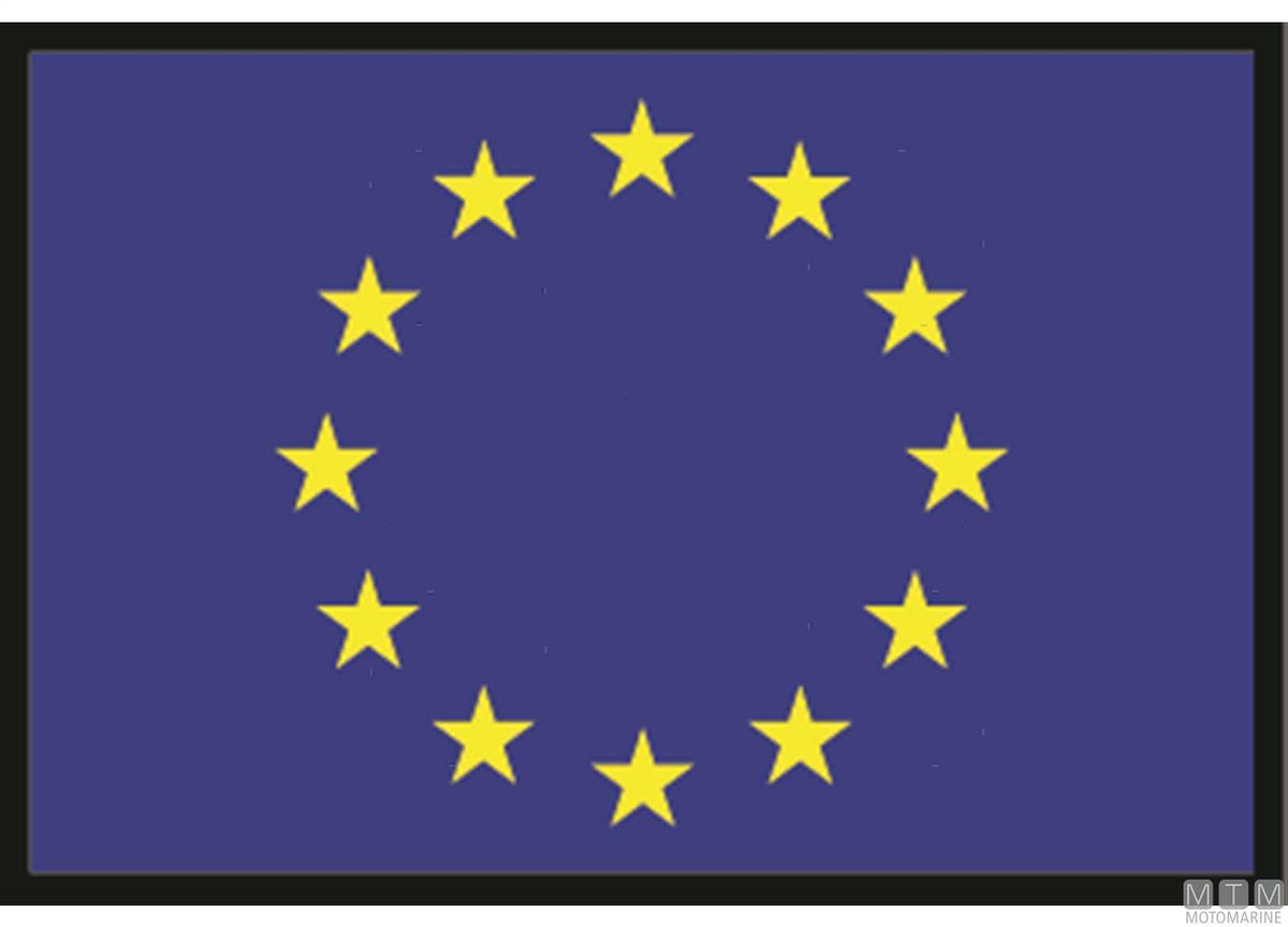 EU flag 50x75 cm - original photo Motomarine Srl