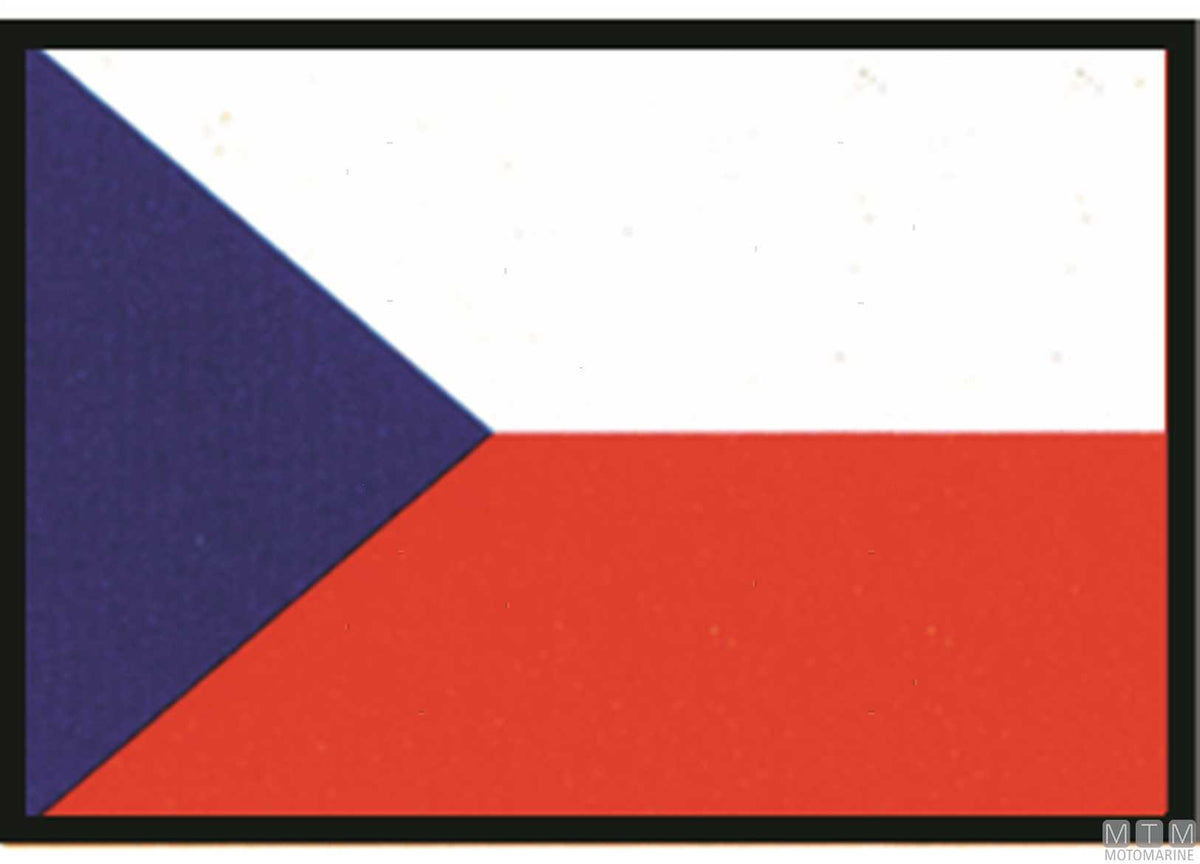 Czech Republic flag 40x60 cm - original photo Motomarine Srl