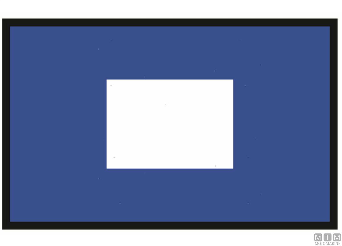 Signal flag P Papa, 40 x 60 cm - original photo Motomarine Srl