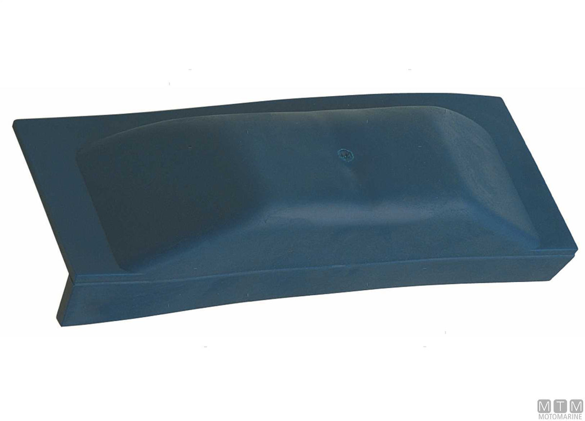 Straight fender plate L 50 cm, blue - original photo Motomarine Srl