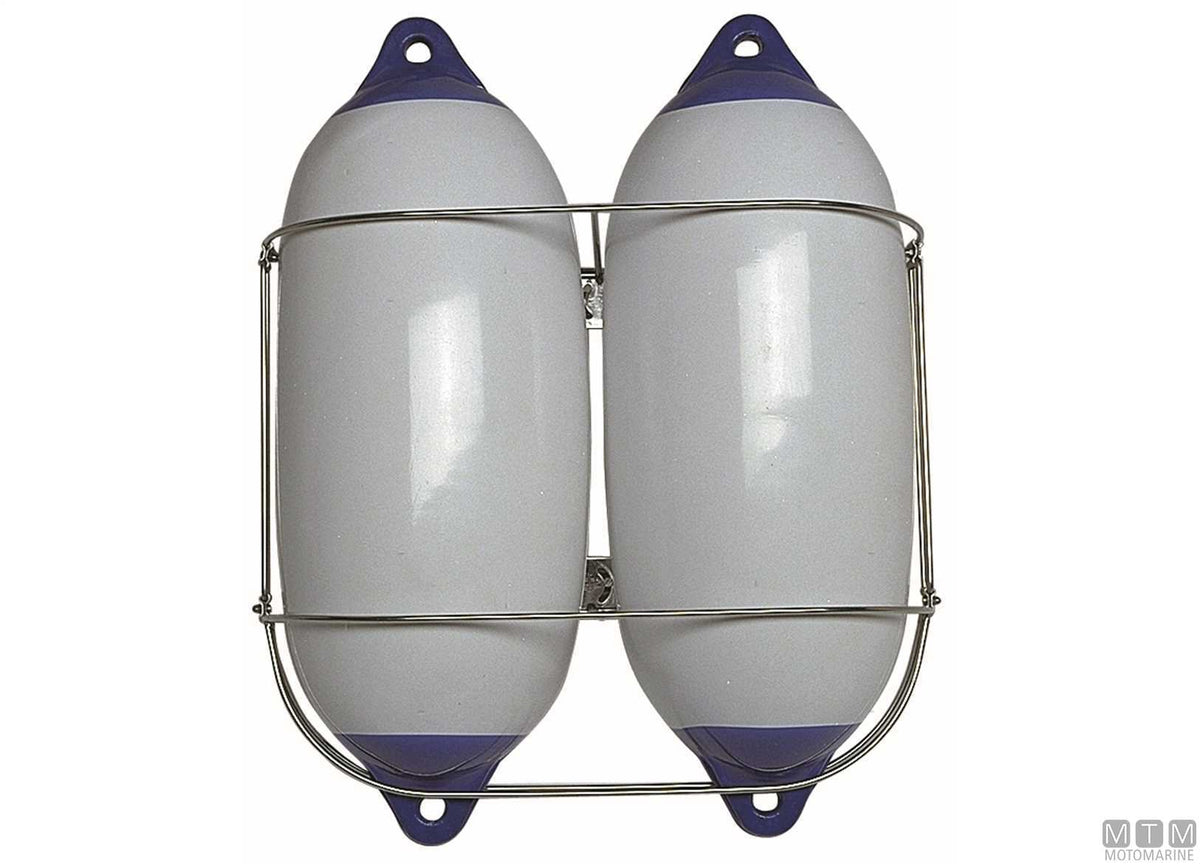 Classic triple fender holder Ø170 mm stainless steel 316 - original photo Motomarine Srl