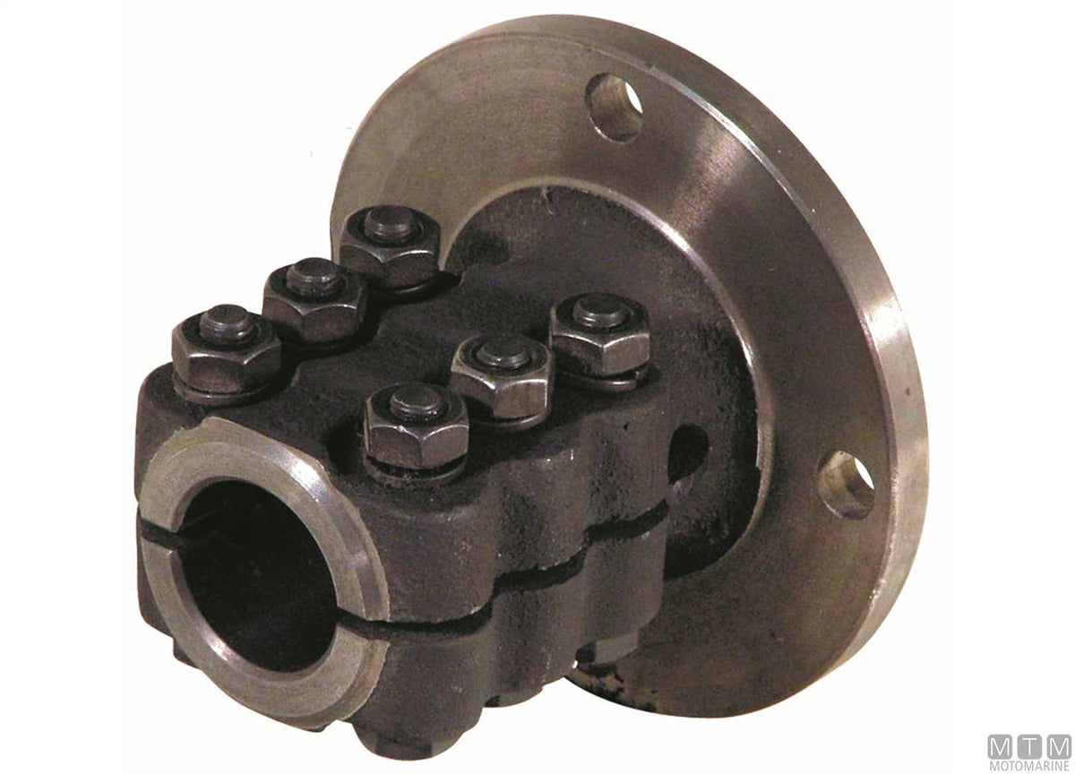 Coupling flange for shaft Ø30 mm Borg Warner 71C/72C - original photo Motomarine Srl
