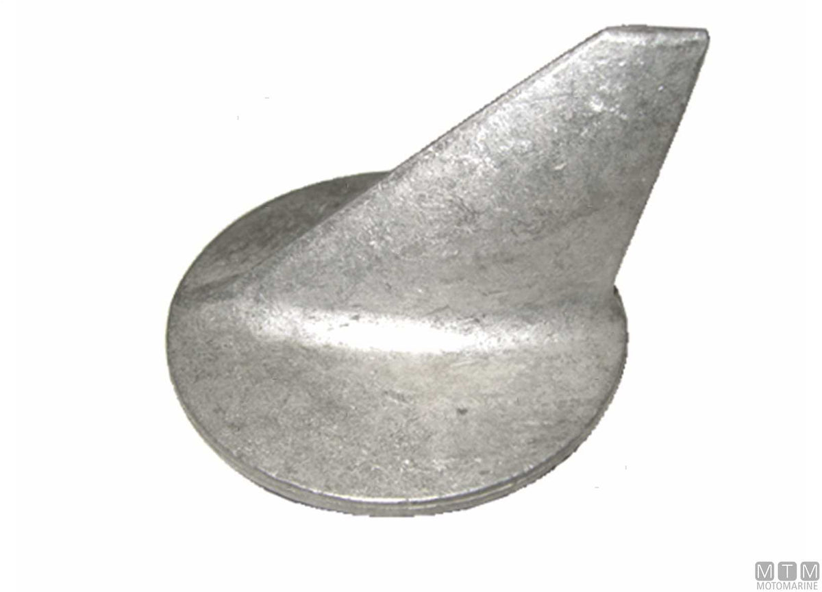 Plate anode for Mercury 20 HP in aluminium - original photo Motomarine Srl