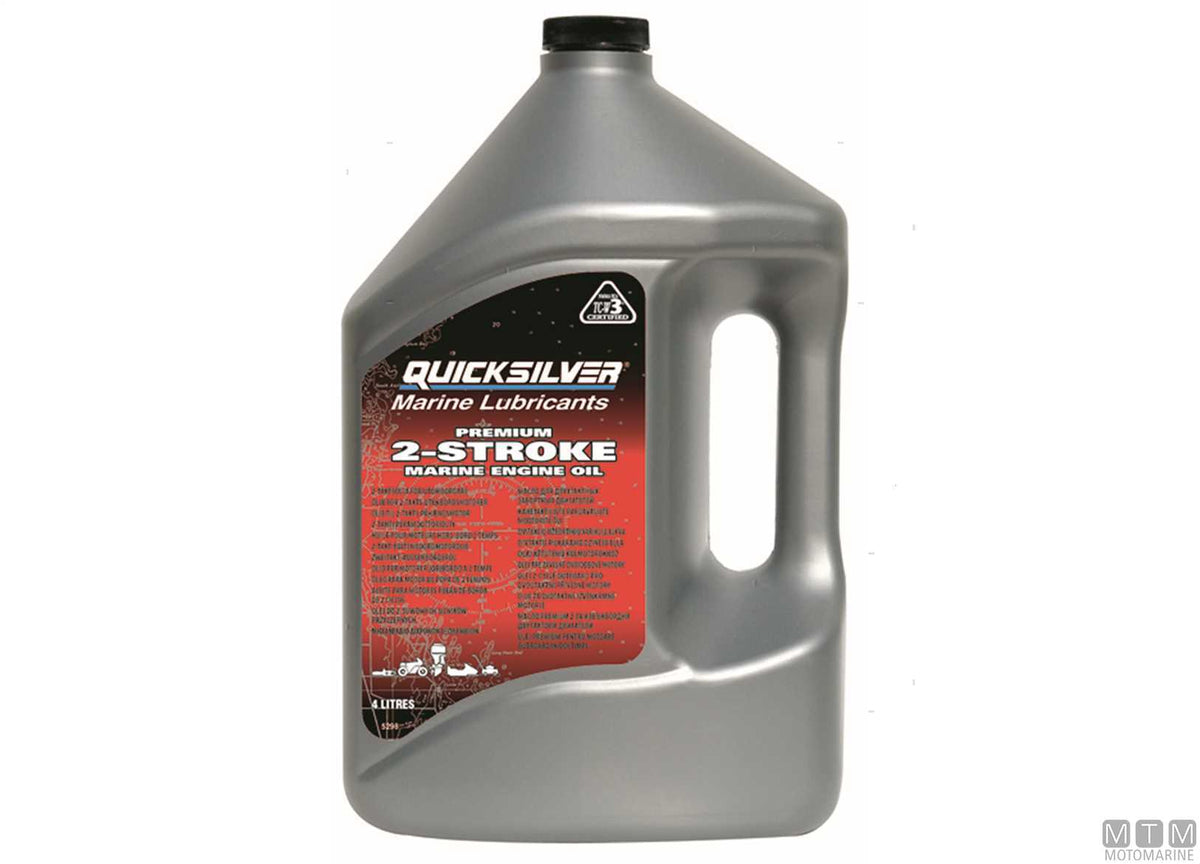 Quicksilver TC-W3 Premium 2-stroke oil 3x4 l - original photo Motomarine Srl