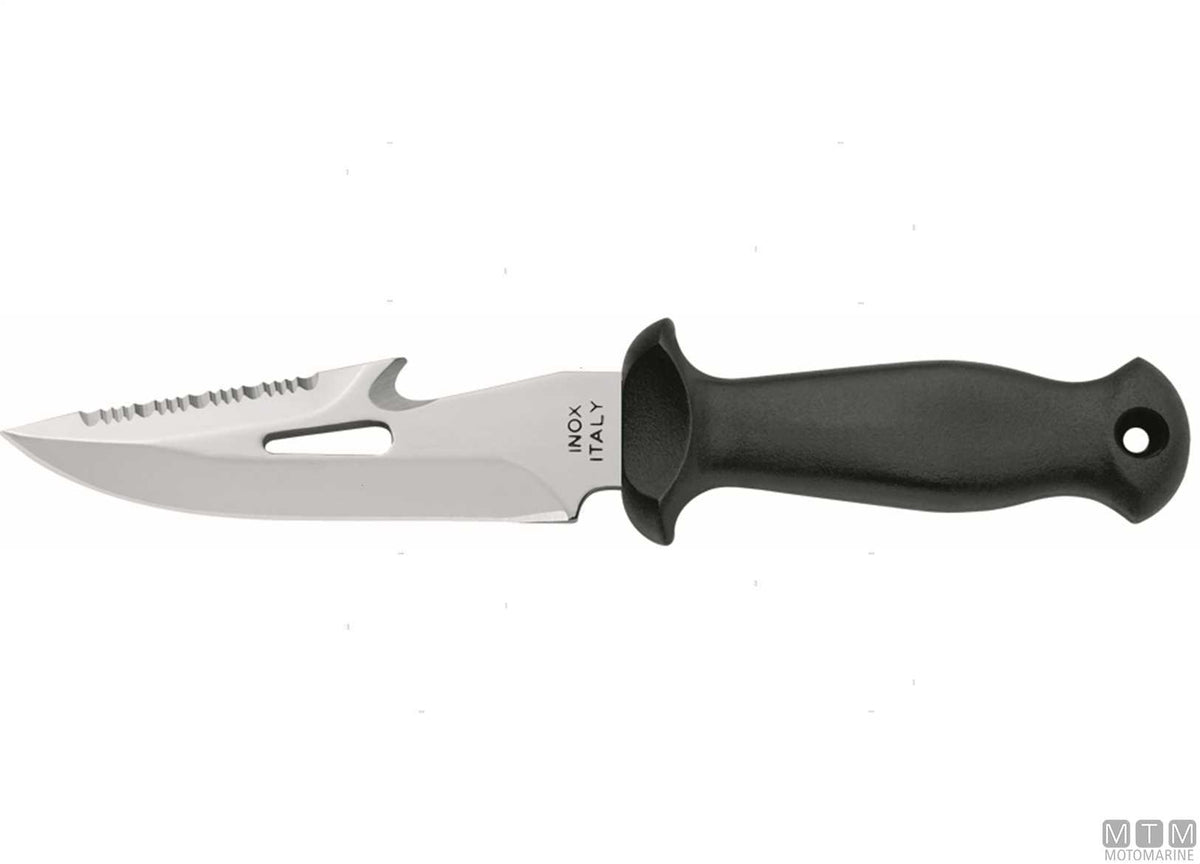 Mac Sub 12GG-N Knife Black, Blade 12 cm - original photo Motomarine Srl