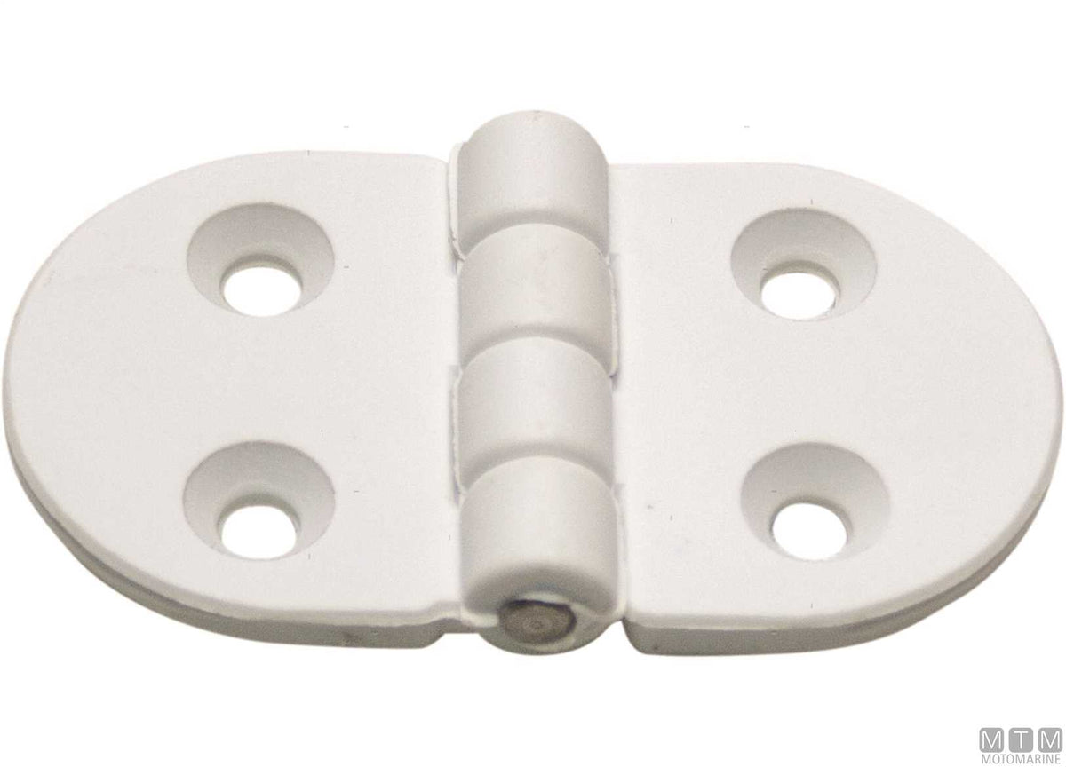 Oval wing hinge 40x70 mm in black plastic - original photo Motomarine Srl