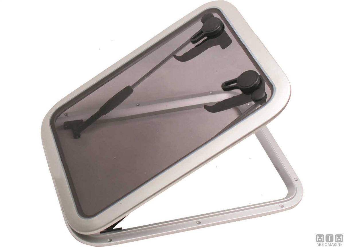 MTM G-Type rectangular hatch 403x320 mm, aluminium - original photo Motomarine Srl