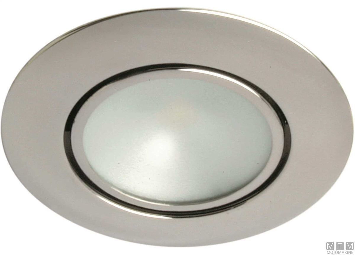 Recessed LED spotlight with adjustable lens in stainless steel Ø78 mm - original photo Motomarine Srl