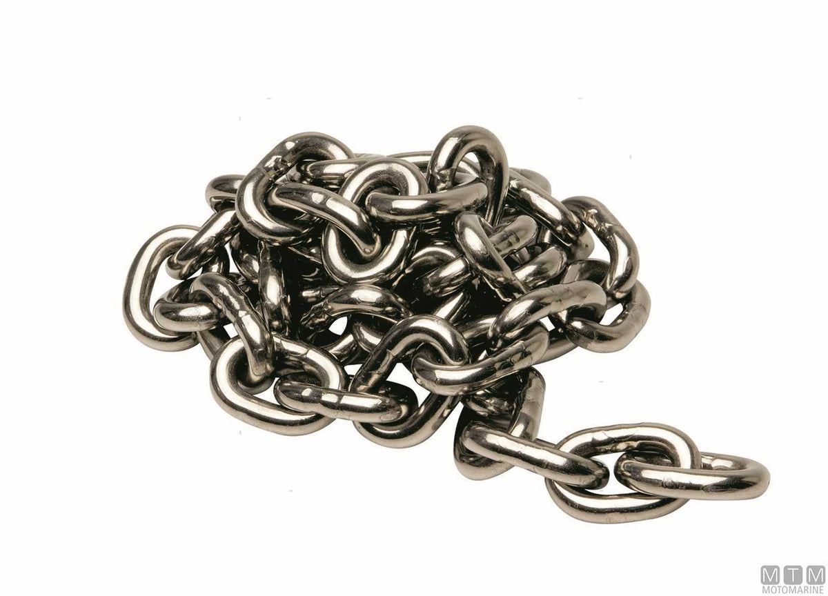 Chain length DIN5685A Ø8 mm 5 m stainless steel 316 - original photo Motomarine Srl