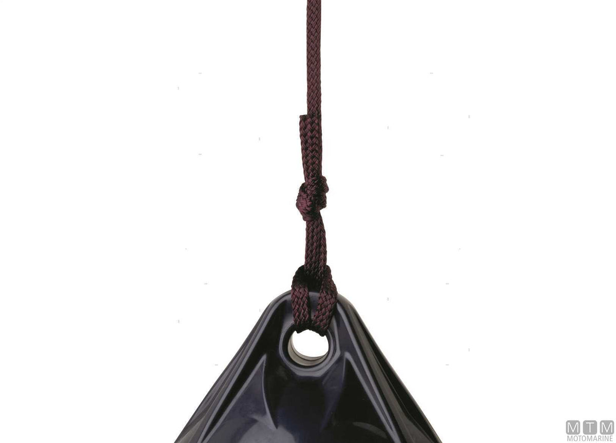 Flat fender line blue polyester Ø14 mm 3 m - original photo Motomarine Srl