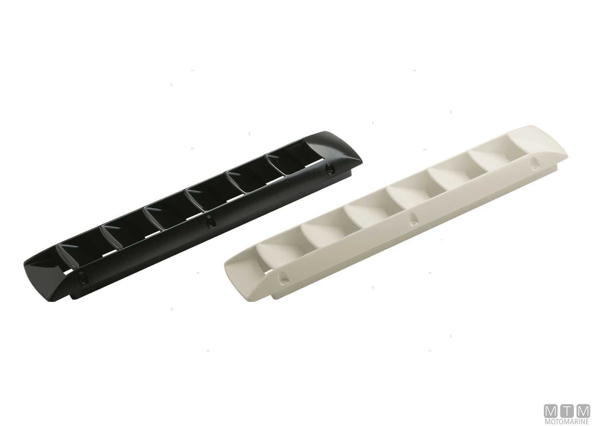 Long air vent 450x88 mm, black plastic - original photo Motomarine Srl