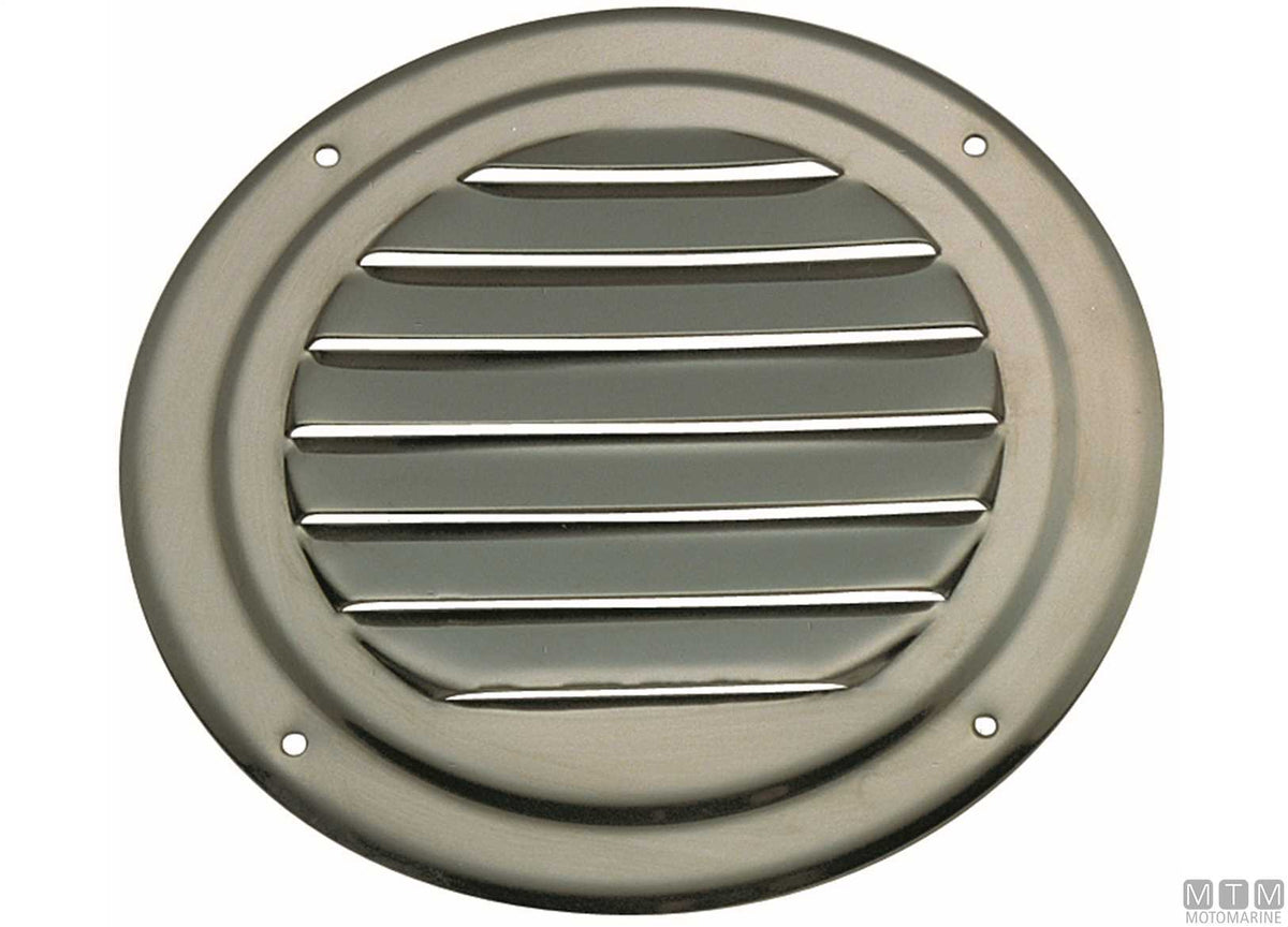 Round air vent with grille Ø125 mm, stainless steel - original photo Motomarine Srl