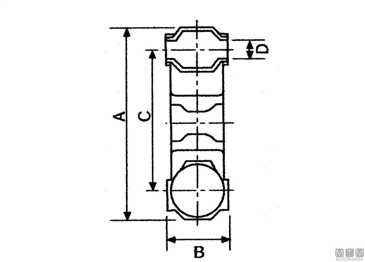 Flexible coupling 1100 Ø130 mm - original photo Motomarine Srl