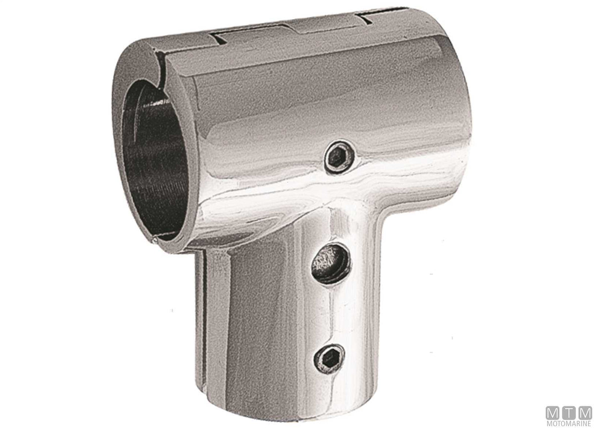 Open T-joint 90° Ø25 mm stainless steel 316 - original photo Motomarine Srl