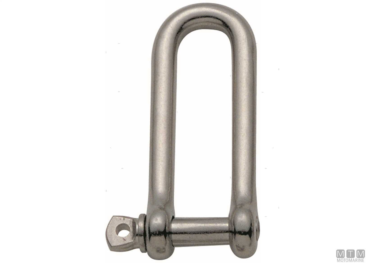 Long shackle Ø8 mm AISI 316 stainless steel - original photo Motomarine Srl