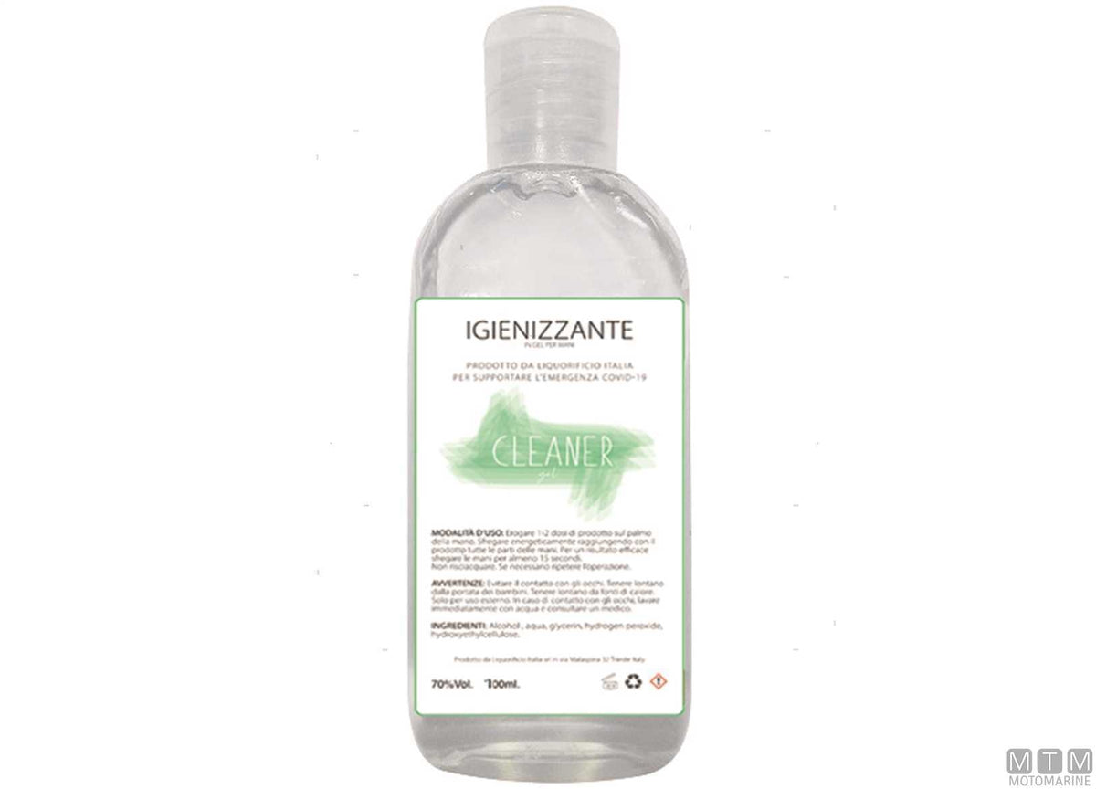 MTM hand sanitizing gel 100 ml - original photo Motomarine Srl