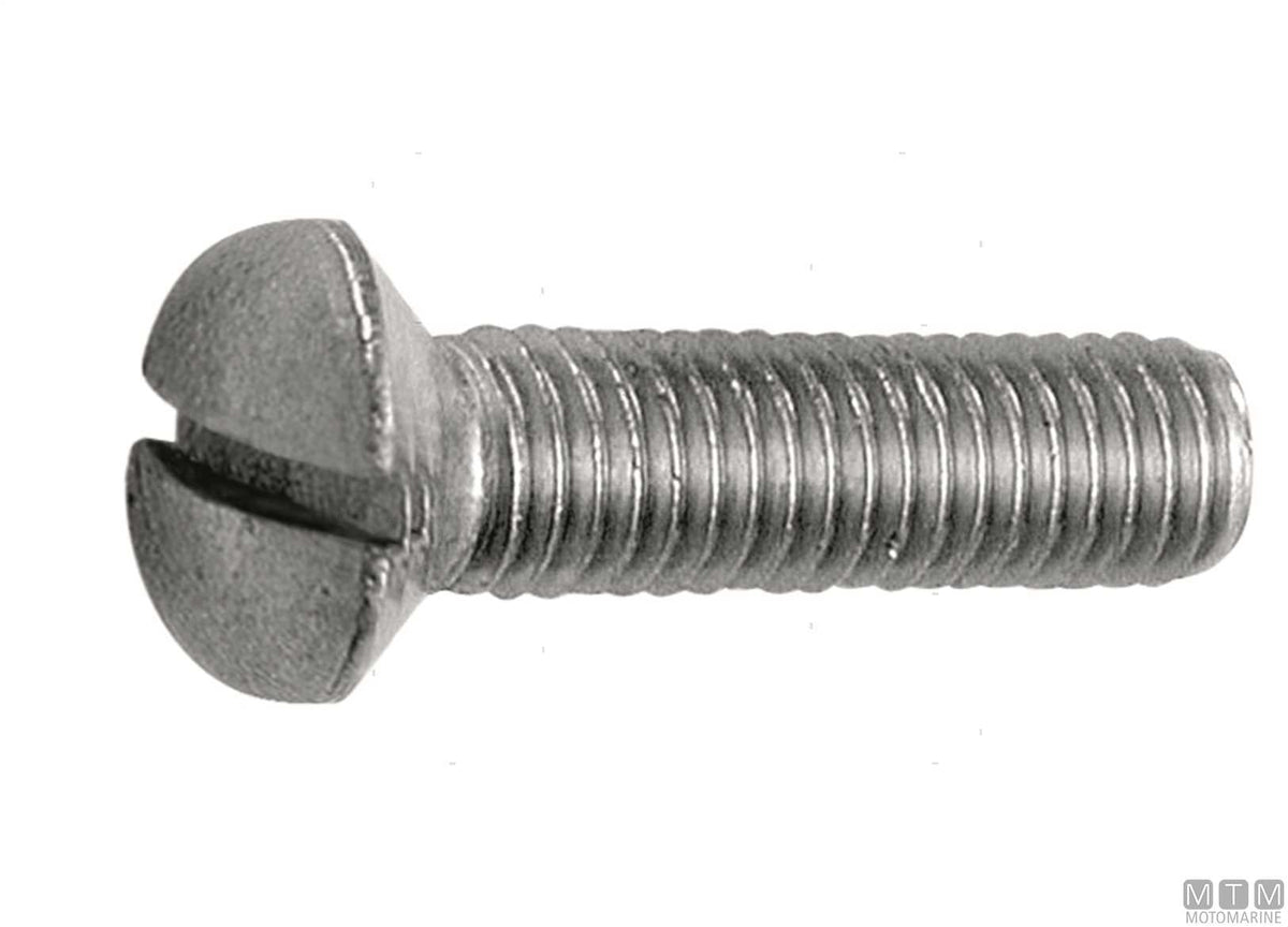 Raised countersunk head screws DIN 964 stainless steel A2 M6x30 50 pcs - original photo Motomarine Srl