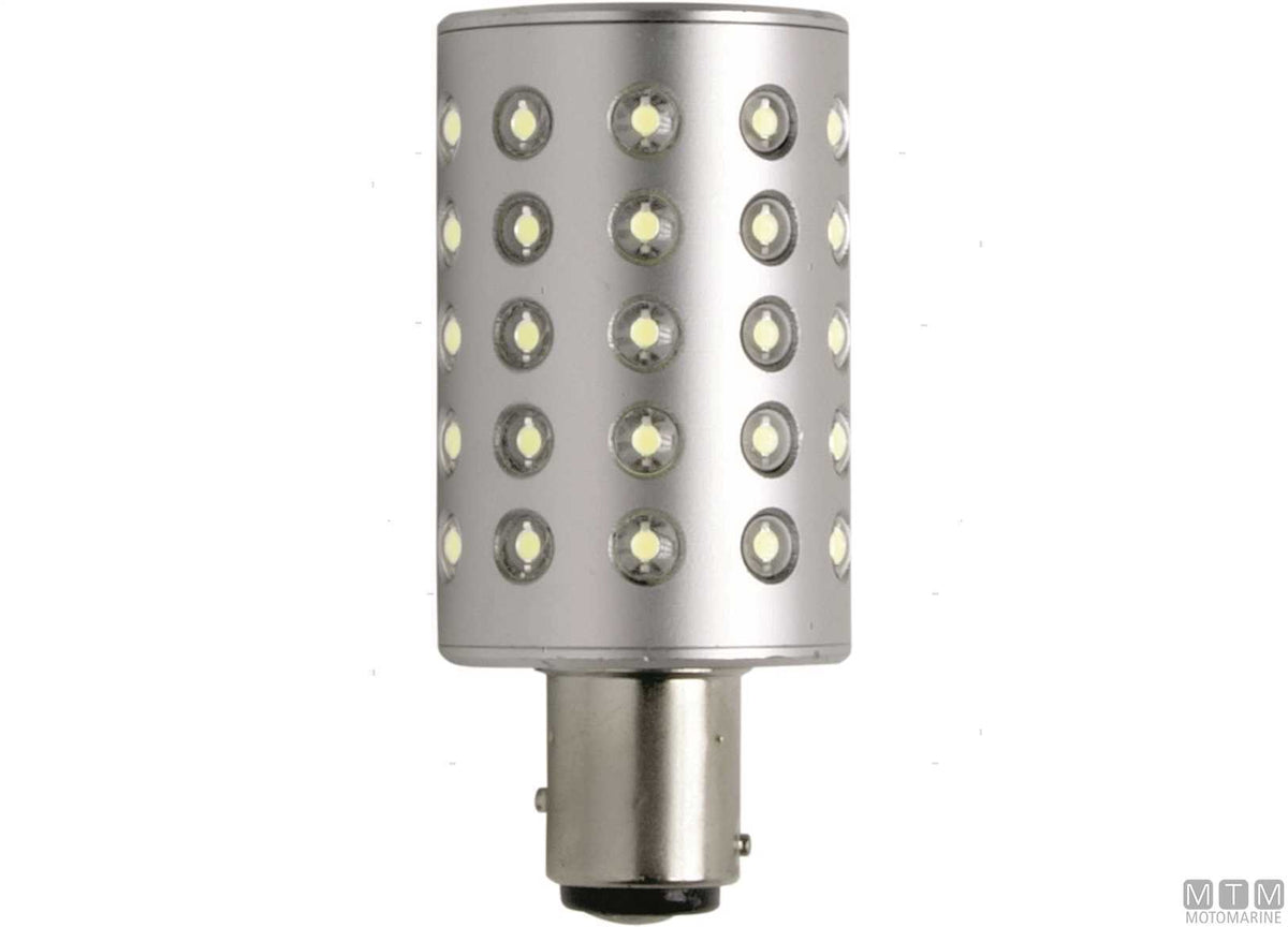 LED lamp BAY15D 300 lm 3W 12/24V - original photo Motomarine Srl