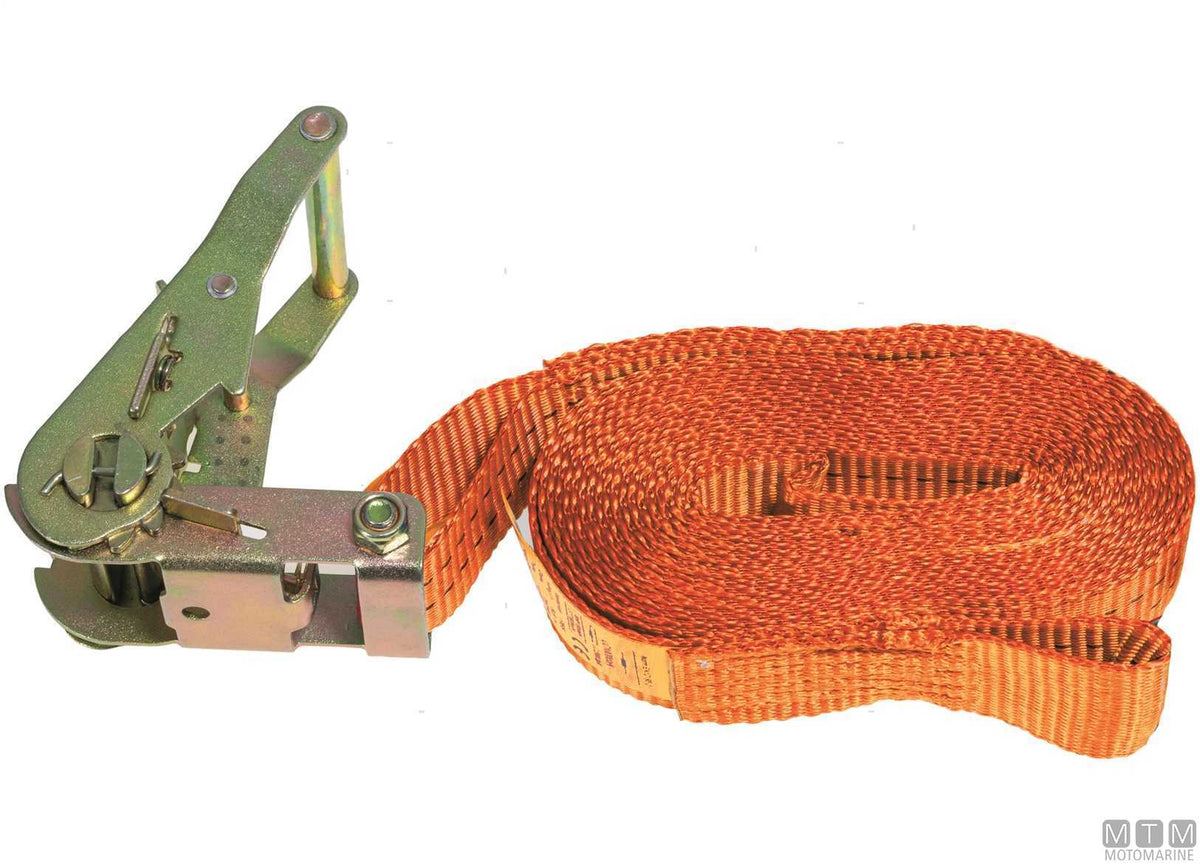 Ratchet tensioning strap 50 mm 8.5 m - original photo Motomarine Srl