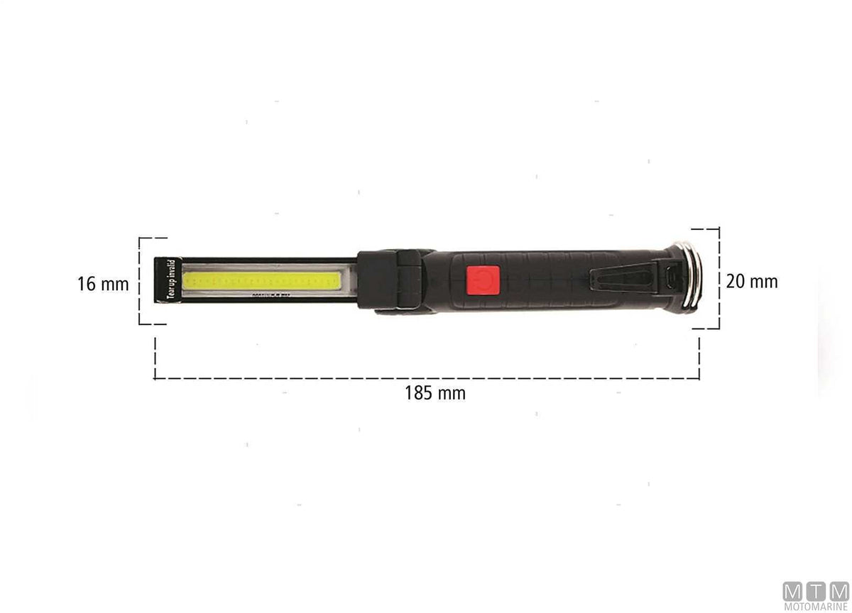 Rechargeable COB Work LED work light - original photo Motomarine Srl