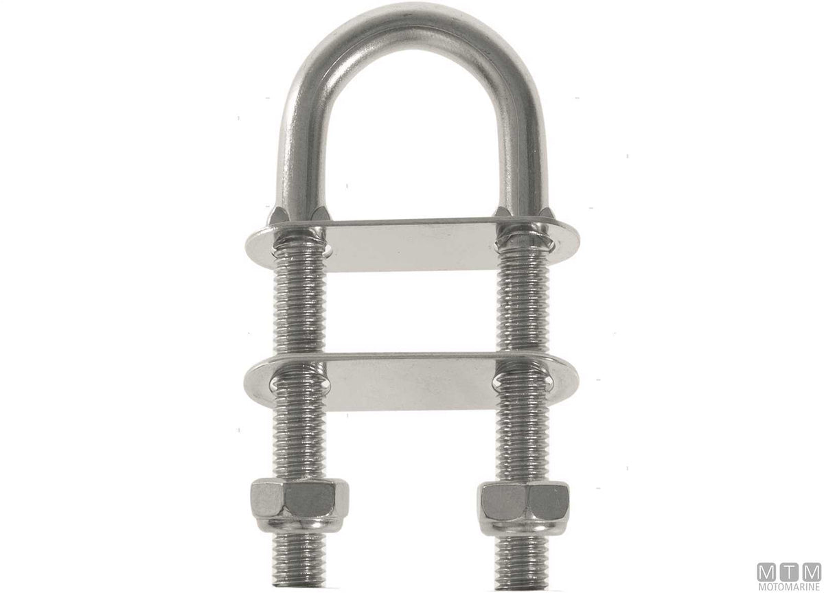 Roca U-bolt with pinched rod H35 mm stainless steel 316 - original photo Motomarine Srl