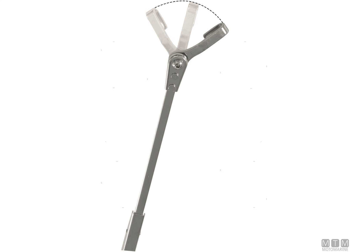 Telescopic arm Roca Tip 324/460 mm burnished stainless steel - original photo Motomarine Srl