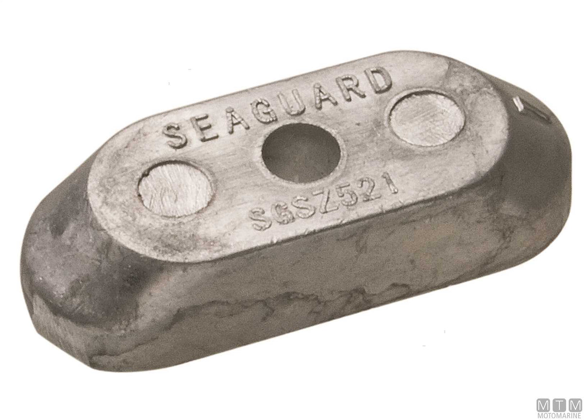 Fin anode for Suzuki 75-85 HP in aluminium - original photo Motomarine Srl