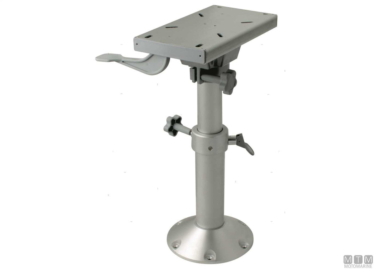 Master adjustable seat support H435-635 mm in black aluminium - original photo Motomarine Srl
