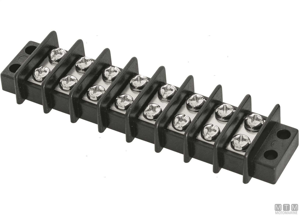 Terminal block 20 A 8 terminals - original photo Motomarine Srl