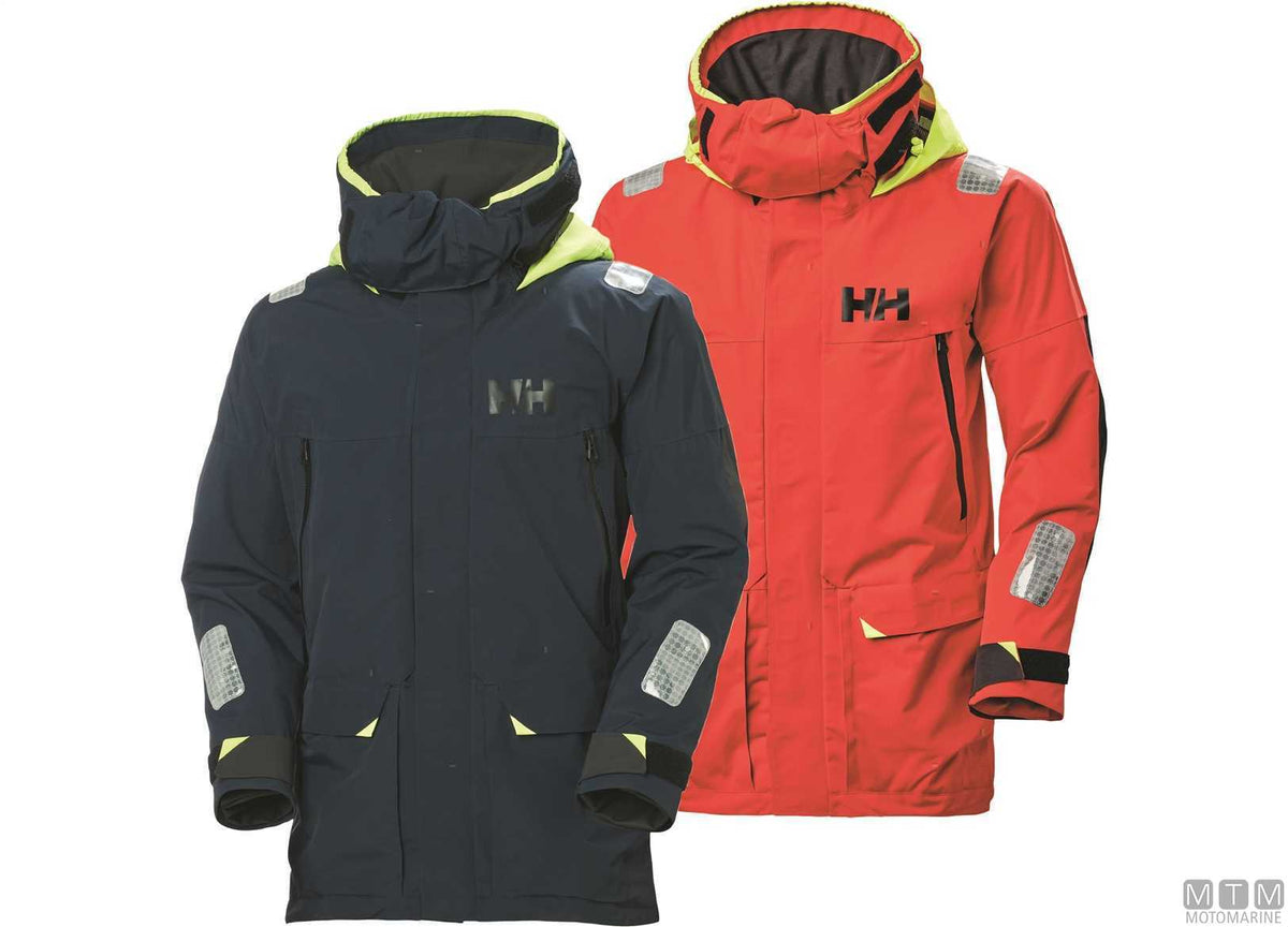 H/H Skagen Offshore oilskin jacket 597 navy M - original photo Motomarine Srl