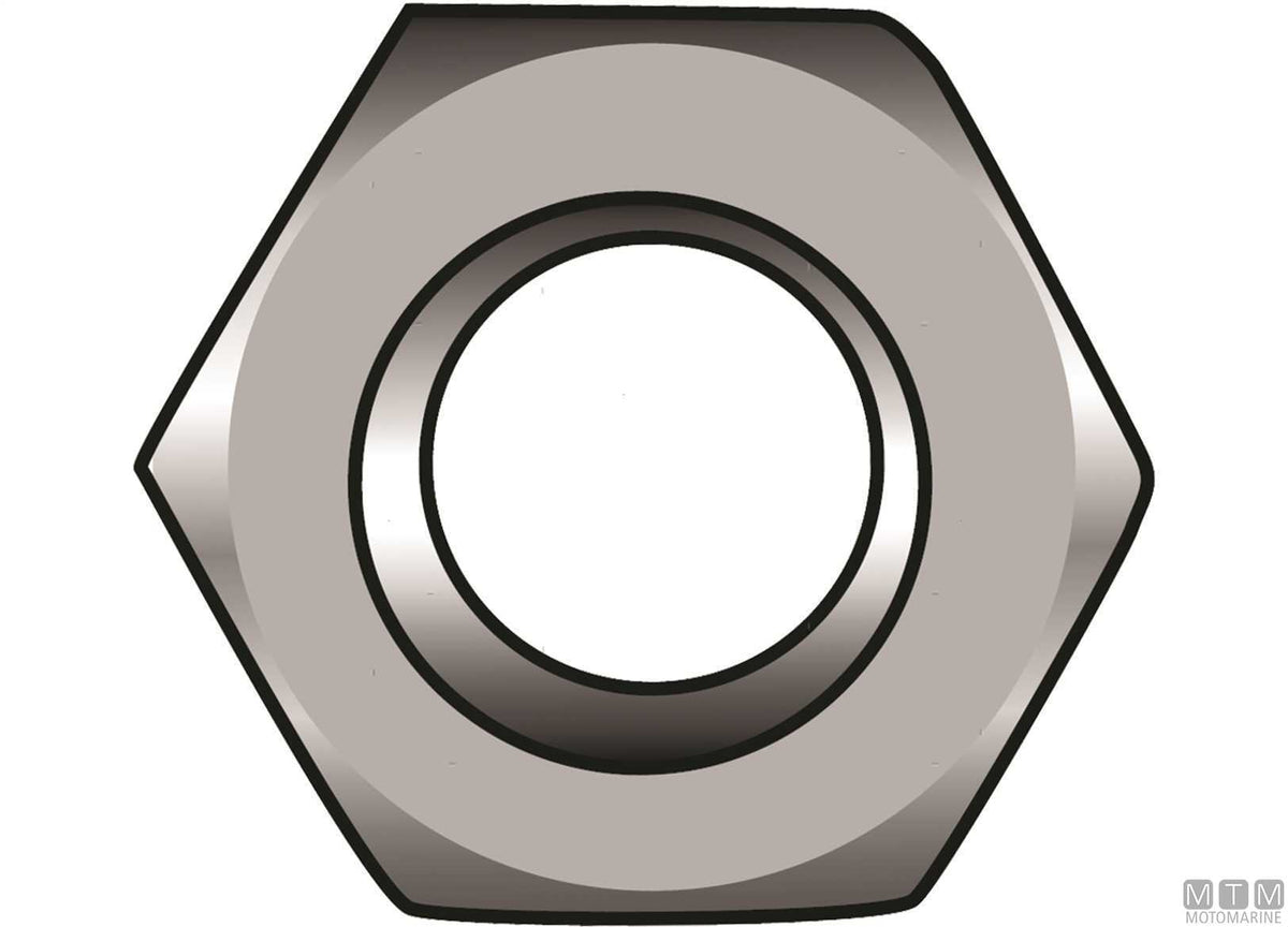 DIN934 hex nuts, stainless steel A4, M8, 10 pcs - original photo Motomarine Srl