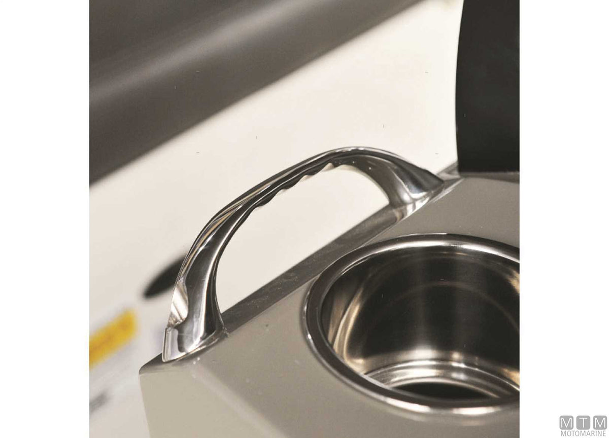 Ergonomic handle 170 mm in stainless steel 316 - original photo Motomarine Srl