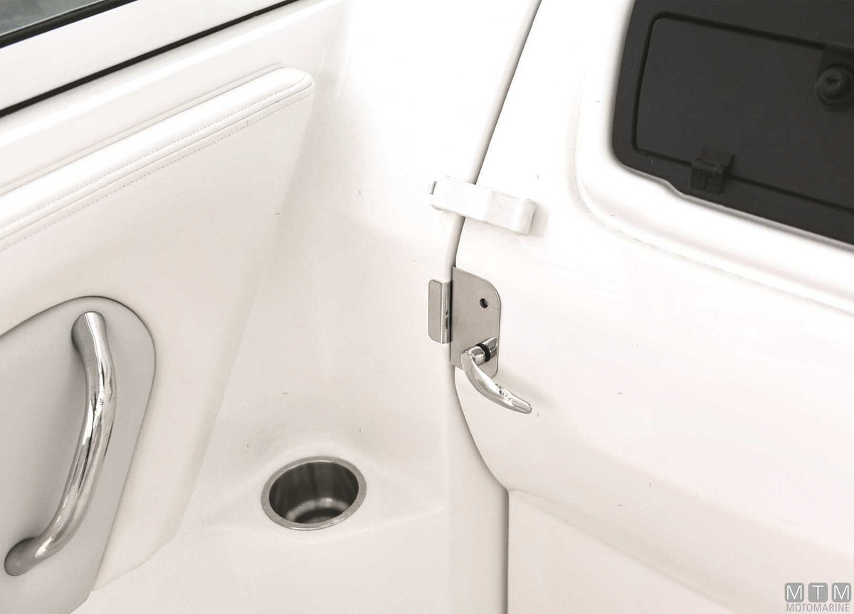 Privacy door lock with keys left-hand stainless steel - original photo Motomarine Srl