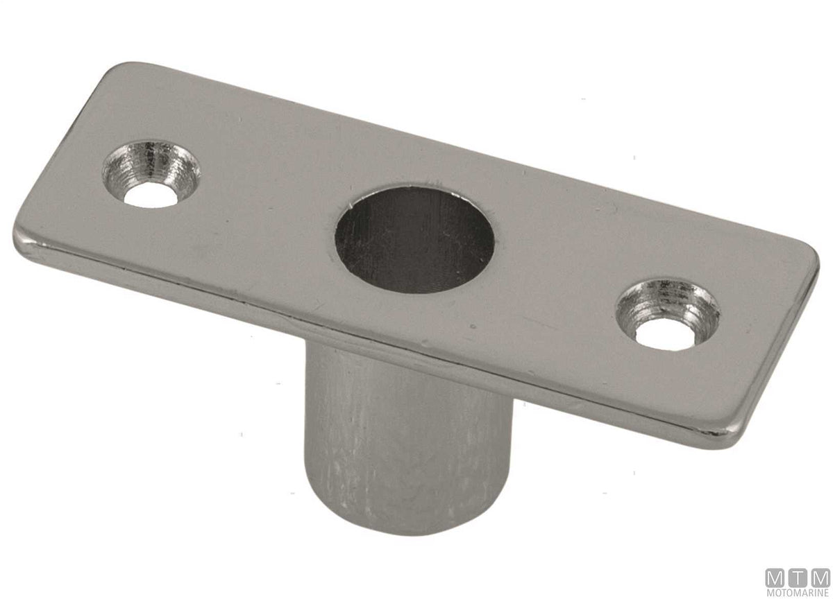 Rowlock socket, open type, 58 mm, chrome-plated brass - original photo Motomarine Srl