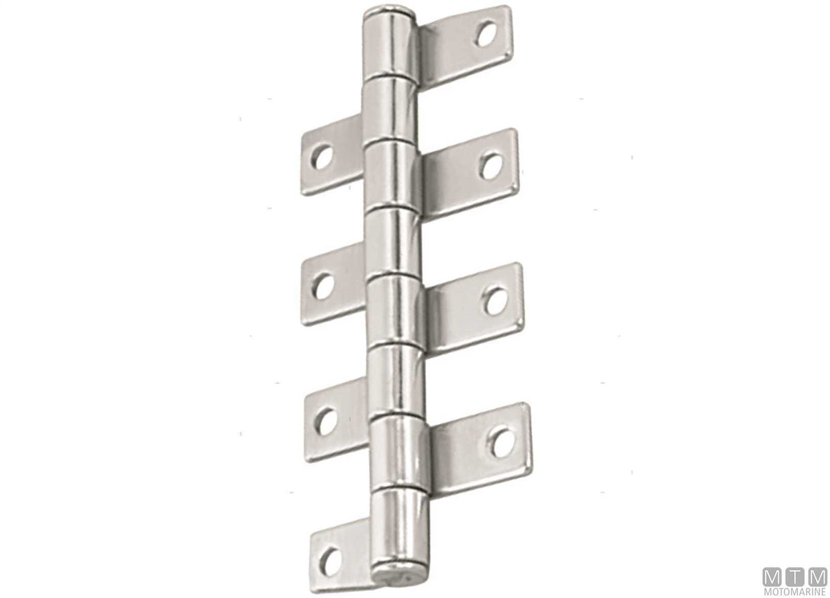 Matec braked piano hinge 130x45 mm, AISI 316 stainless steel - original photo Motomarine Srl
