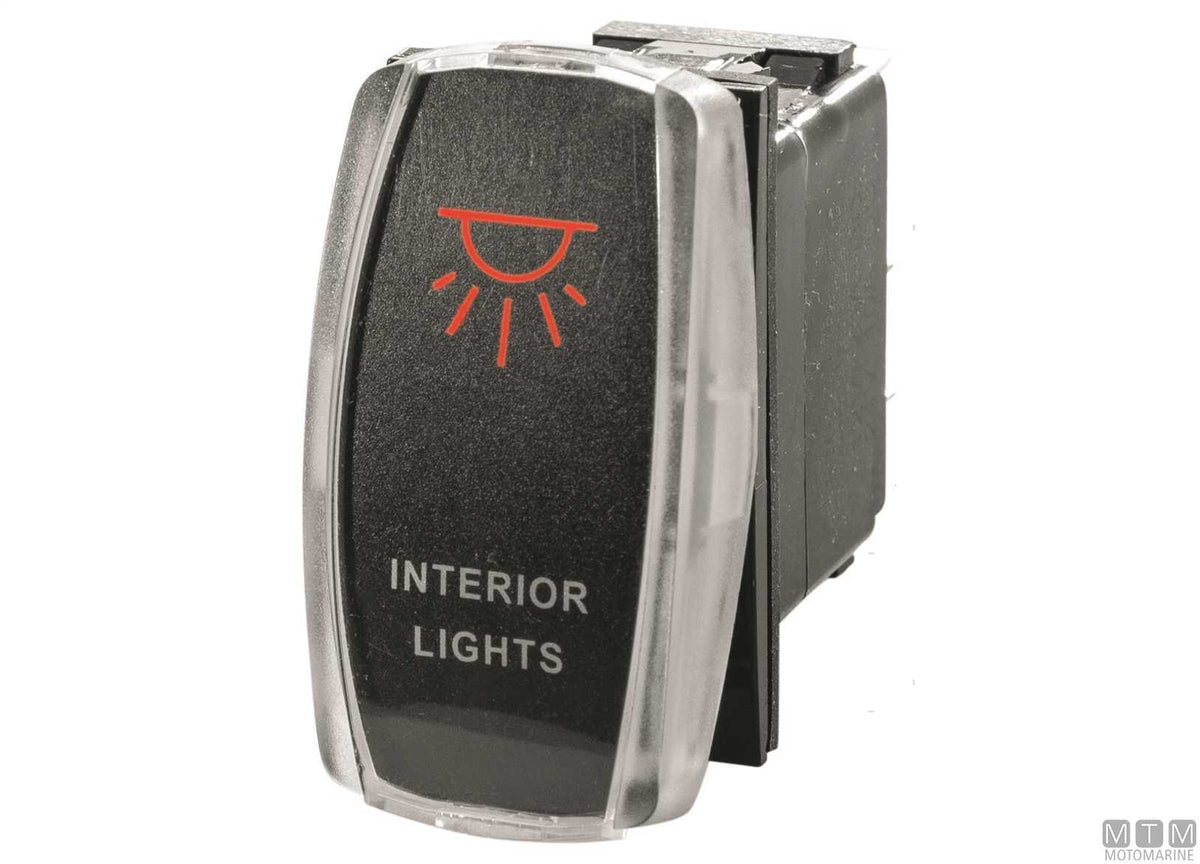 Rocker switch label (ON)-OFF 5 terminals - original photo Motomarine Srl