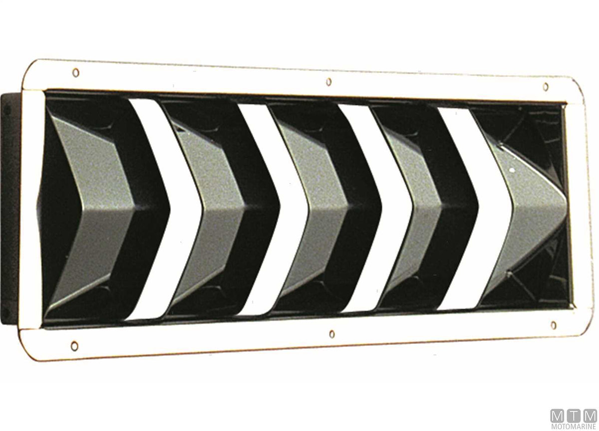Narrow air vent 530x110 mm, stainless steel - original photo Motomarine Srl