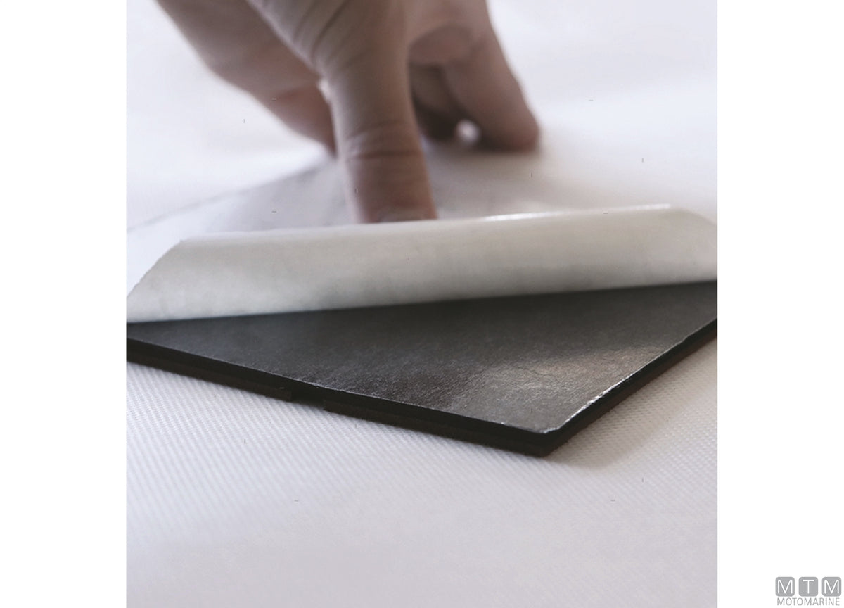 Smooth self-adhesive EVA covering 100x50 cm grey - original photo Motomarine Srl