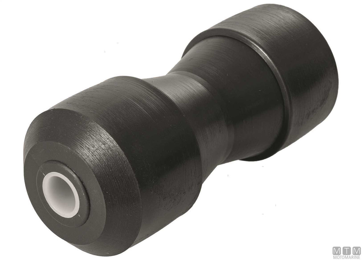 Rubber central roller for trailers 215x80 mm bore Ø20 mm - original photo Motomarine Srl